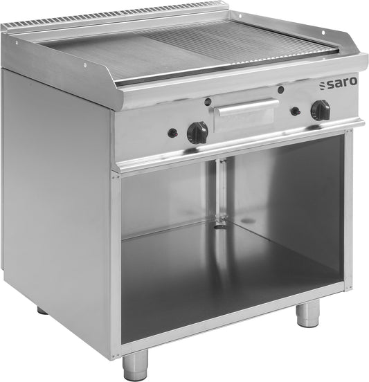 Saro E7/KTG2BAM gas griddle, half smooth half grooved