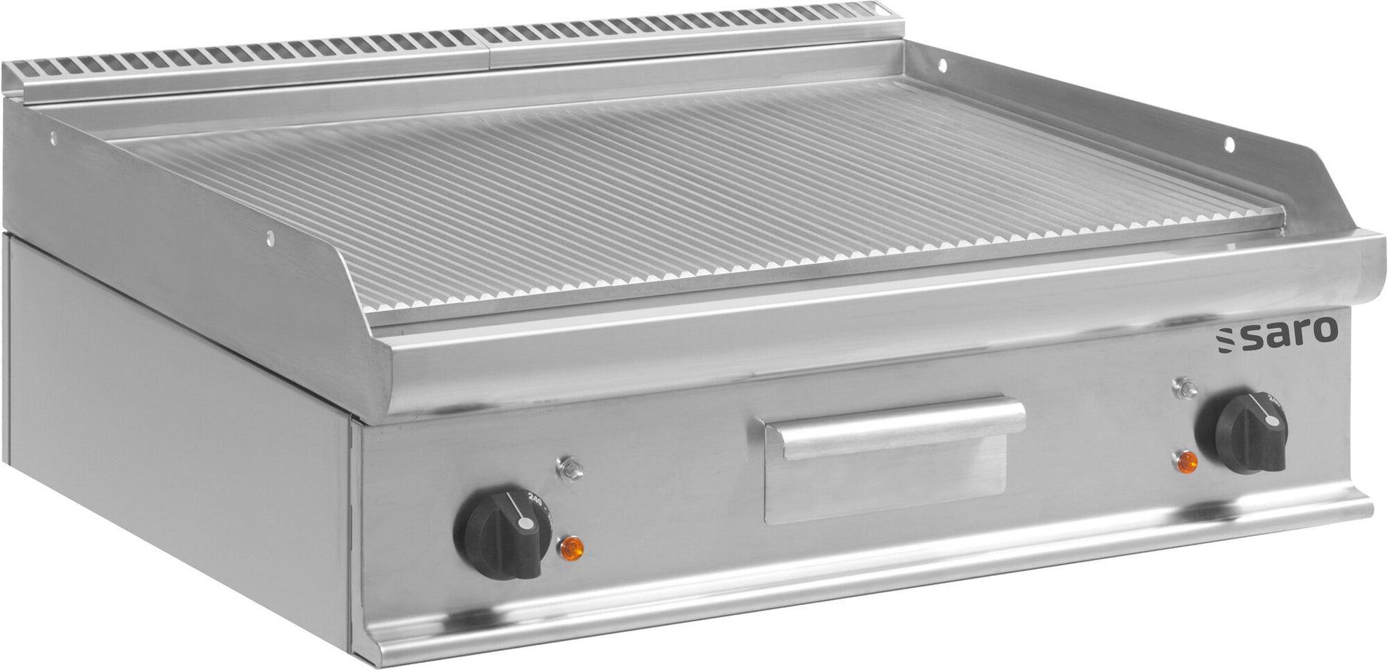 Saro E7/KTE2BBR electric griddle, grooved plate