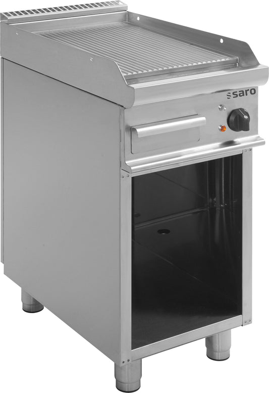 Saro E7/KTE1BAR electric griddle, grooved plate