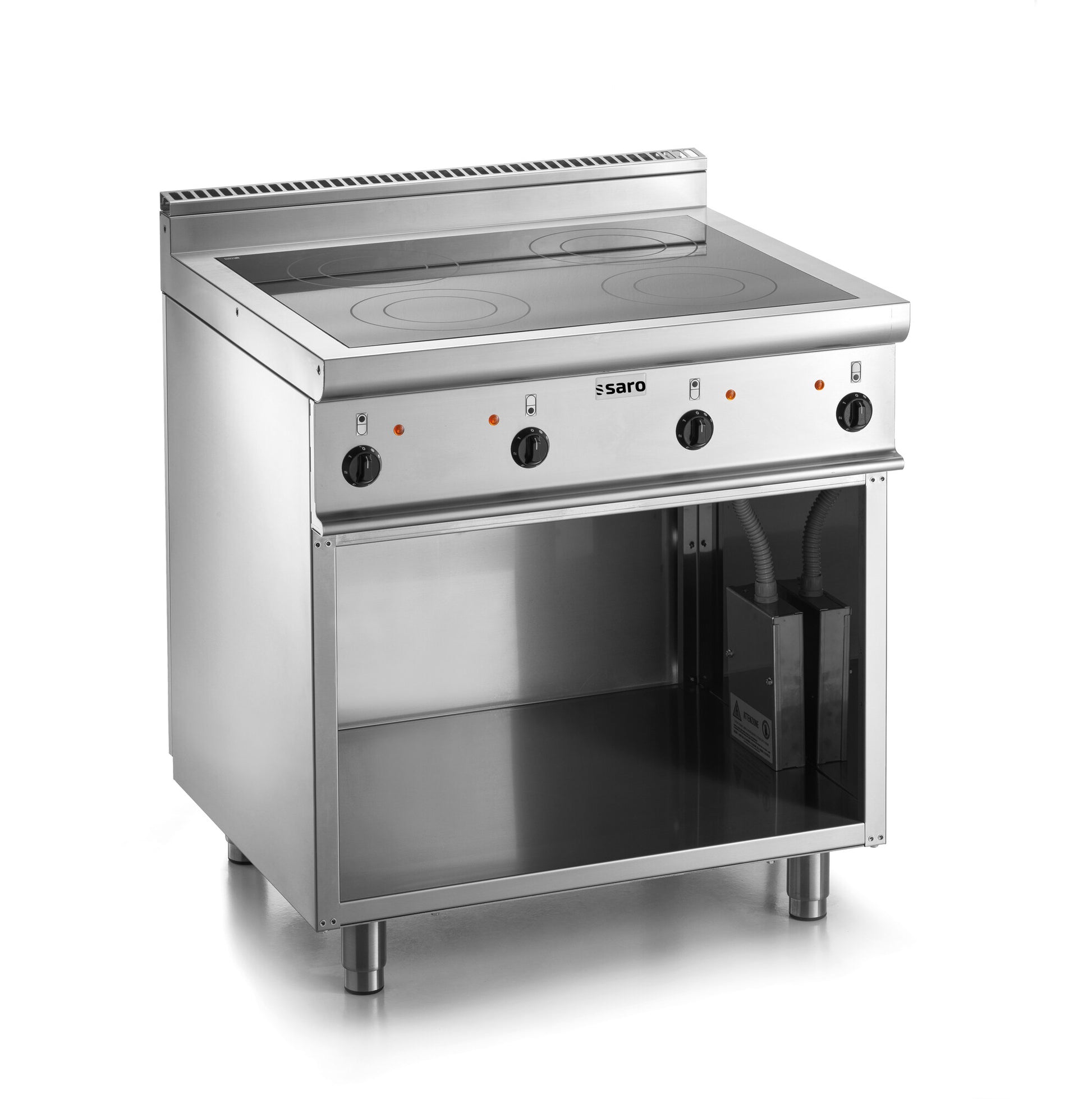 Saro E7/CVE4BA ceramic hob, stainless steel