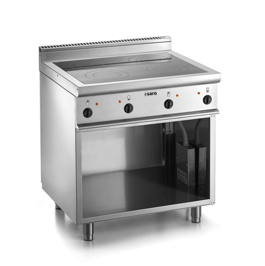 Saro E7/CVE4BA ceramic hob, stainless steel