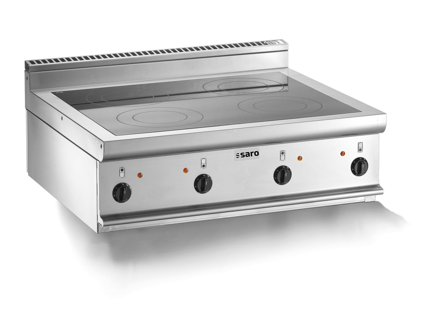 Saro E7/CVE4BB ceramic hob, stainless steel