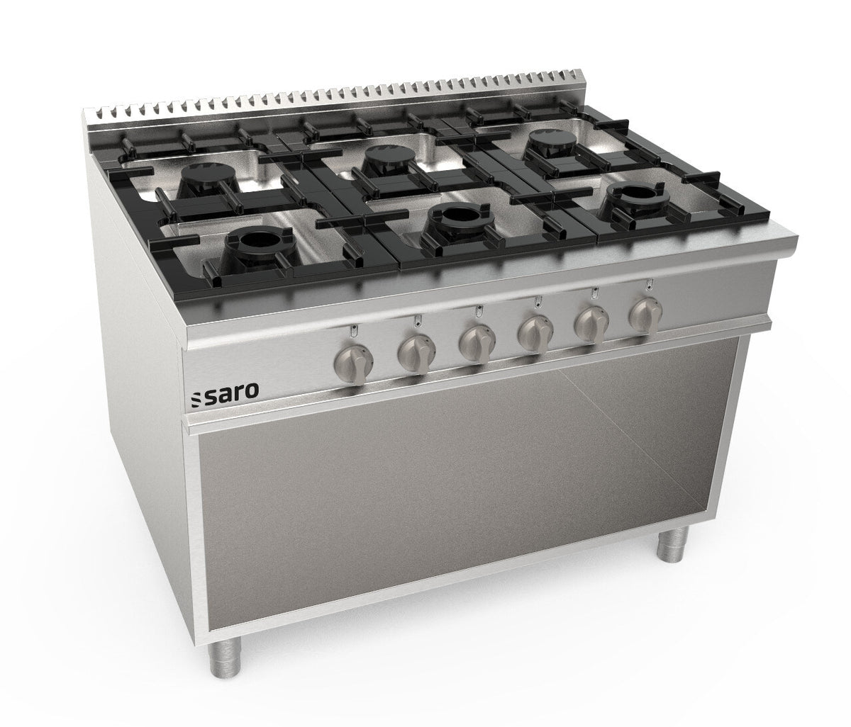 Saro LQ CUG6BA gas range, stainless steel