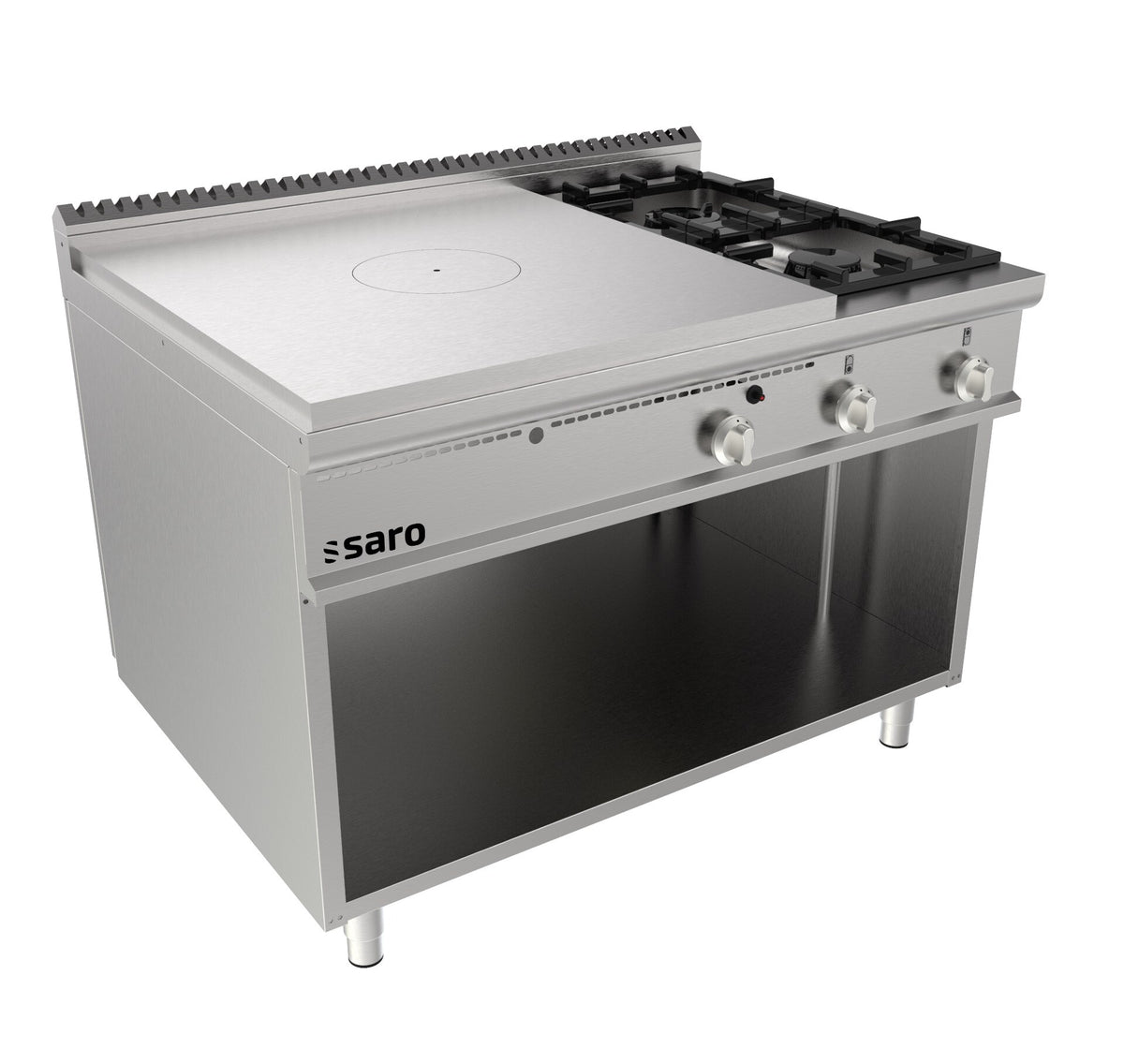 Saro TPG6BA solid-top range, stainless steel