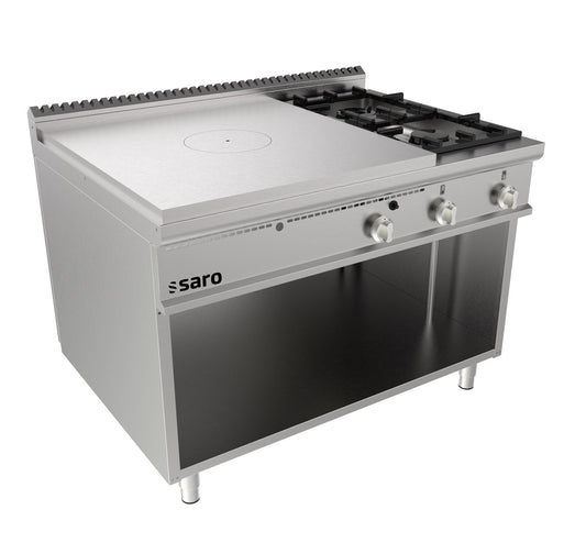Saro TPG6BA solid-top range, stainless steel
