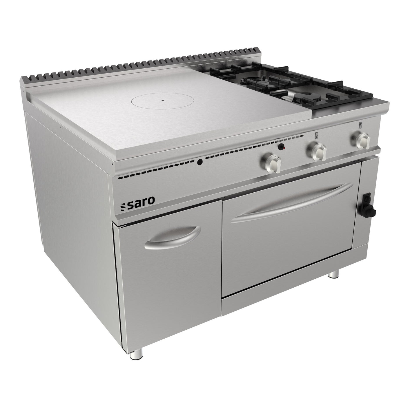 Saro TPG6LO solid-top range, stainless steel