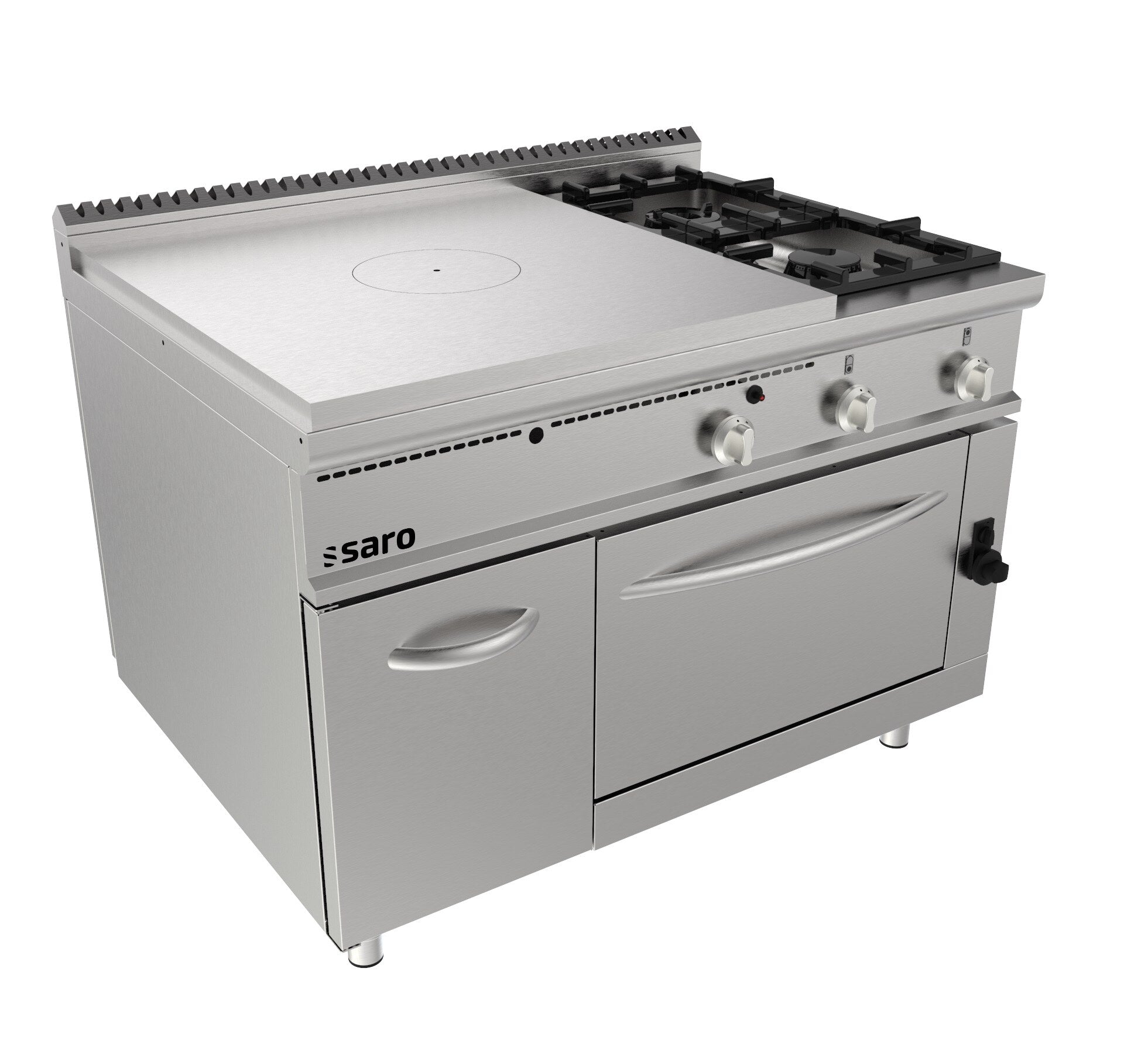 Saro TPG6LO solid-top range, stainless steel