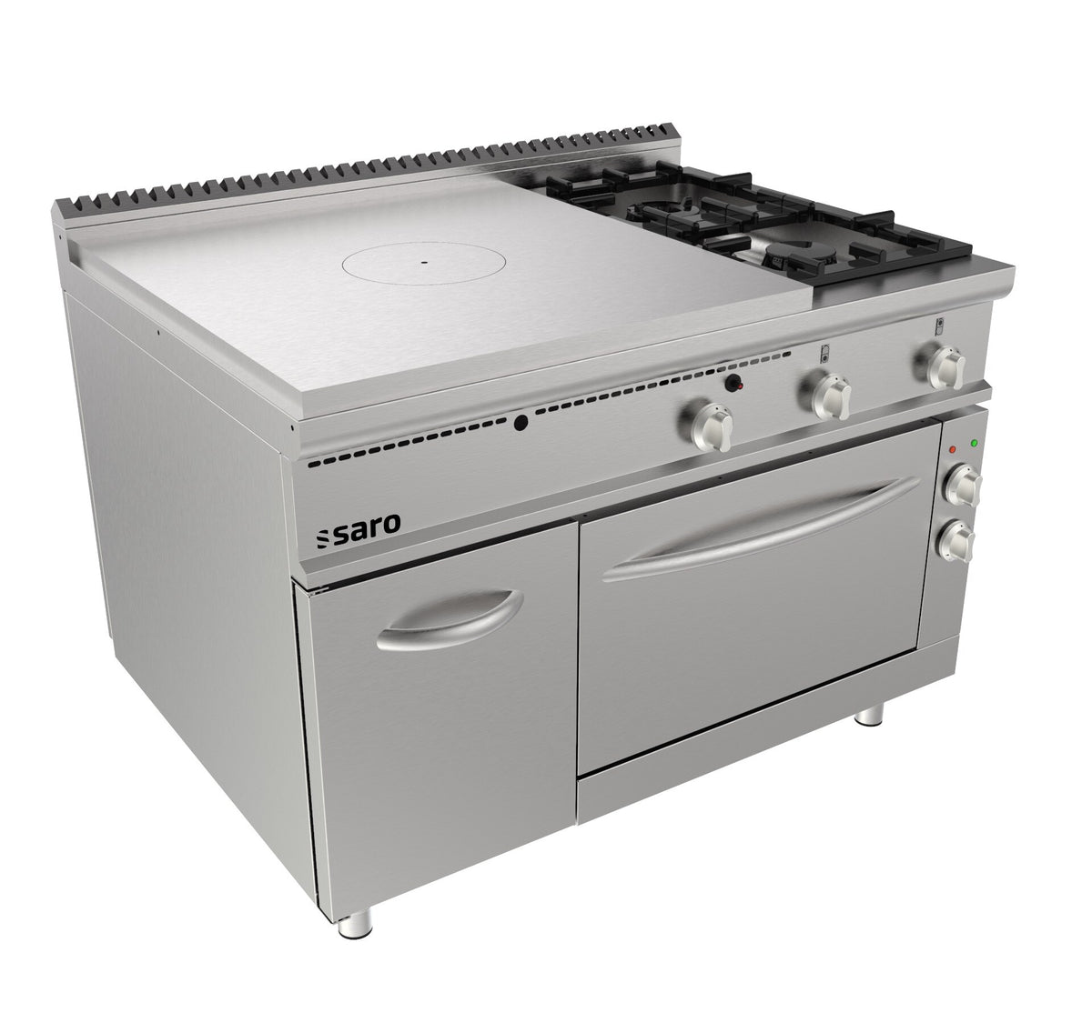 Saro TPG6LE solid-top range, stainless steel