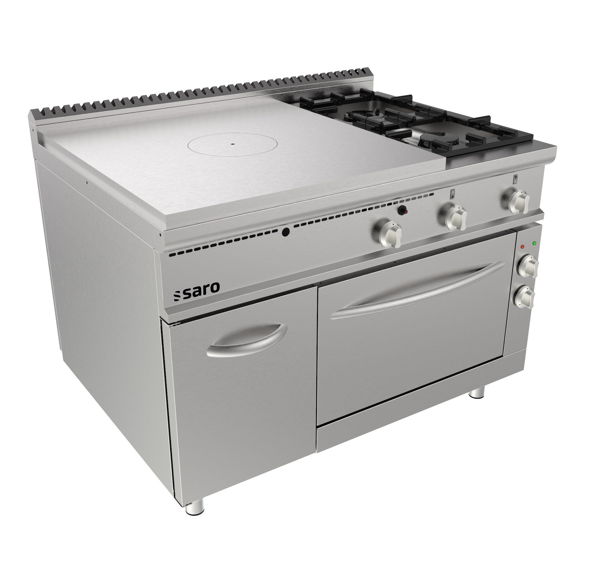 Saro TPG6LE solid-top range, stainless steel