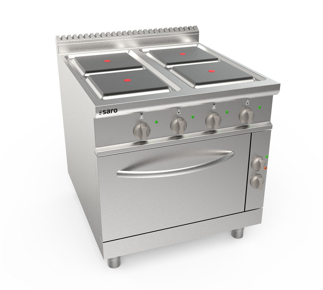 Saro LQ CQE4LE electric range with oven, stainless steel