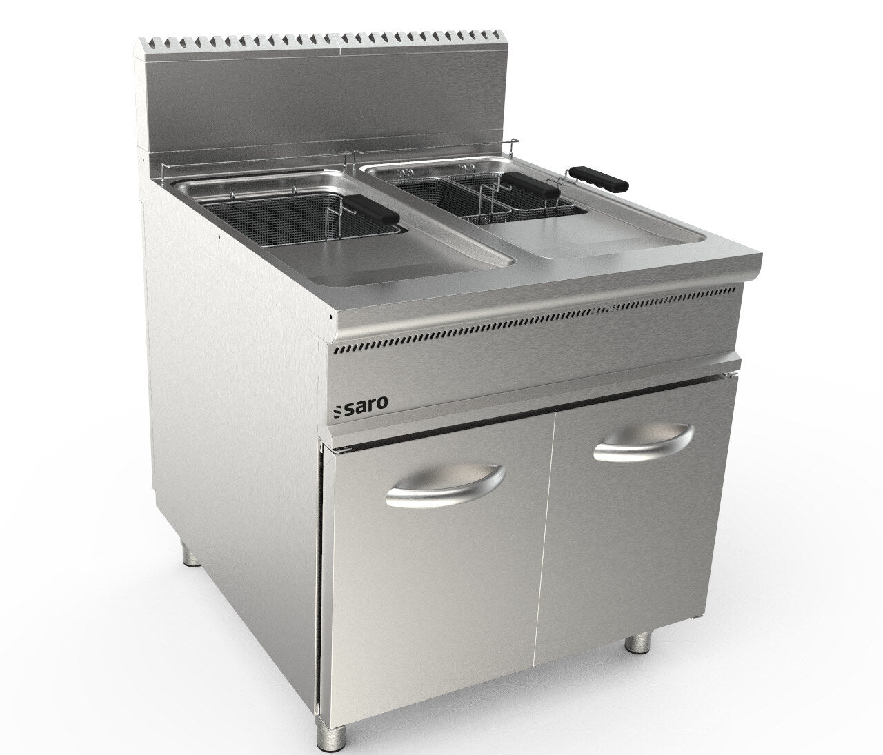 Saro LQ FLG2V22 gas fryer, stainless steel