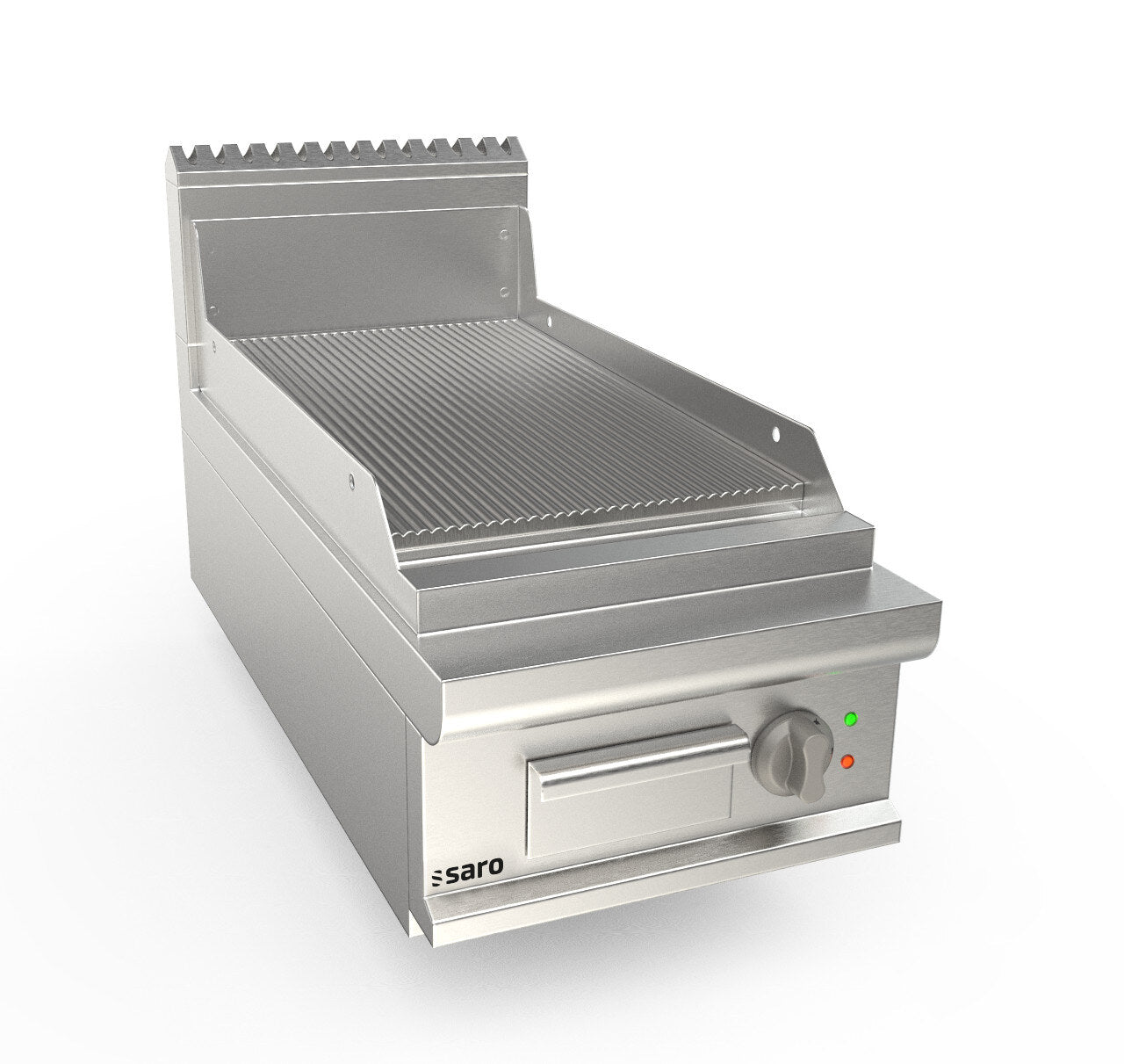 Saro LQ FTE2BBR griddle plate, grooved surface