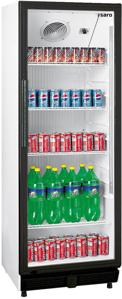 Saro GTK 230 bottle cooler, white, glass door