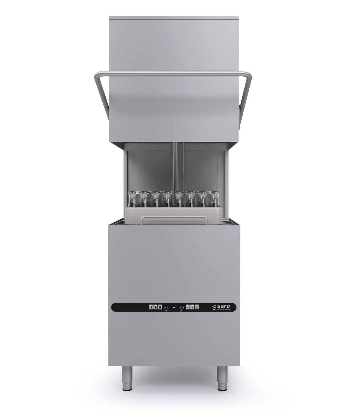 Saro DRESDEN hood dishwasher, hood raised, digital panel