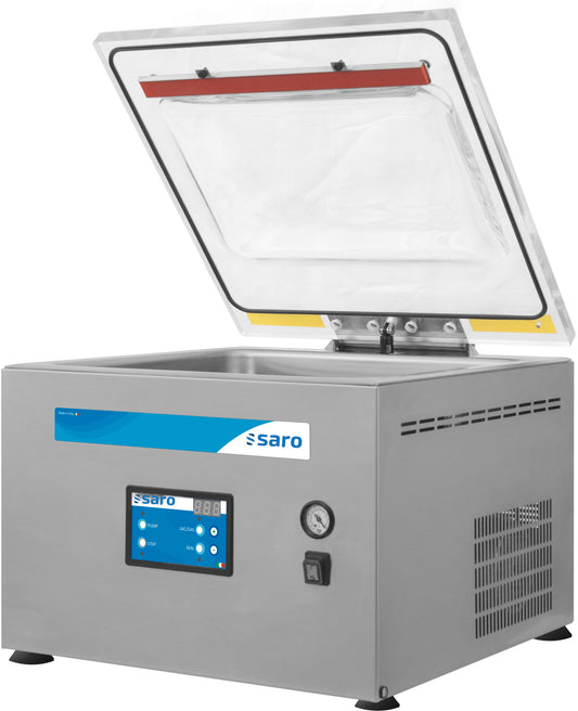 Saro LECCE 2 chamber vacuum machine, open lid