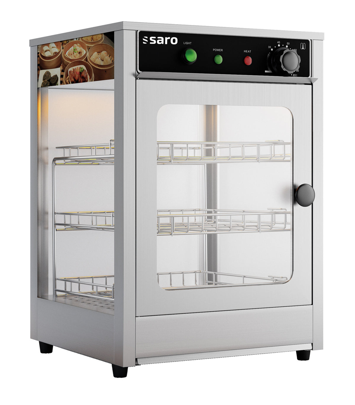 Saro FIONA heated display, stainless steel