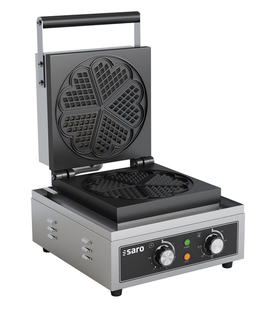 Saro ILONA heart waffle maker, stainless steel