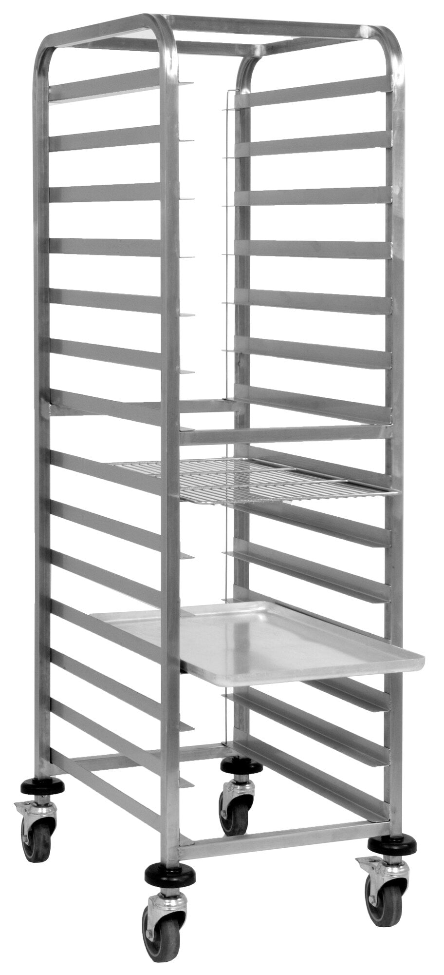 Saro KT 600 basket trolley, stainless steel