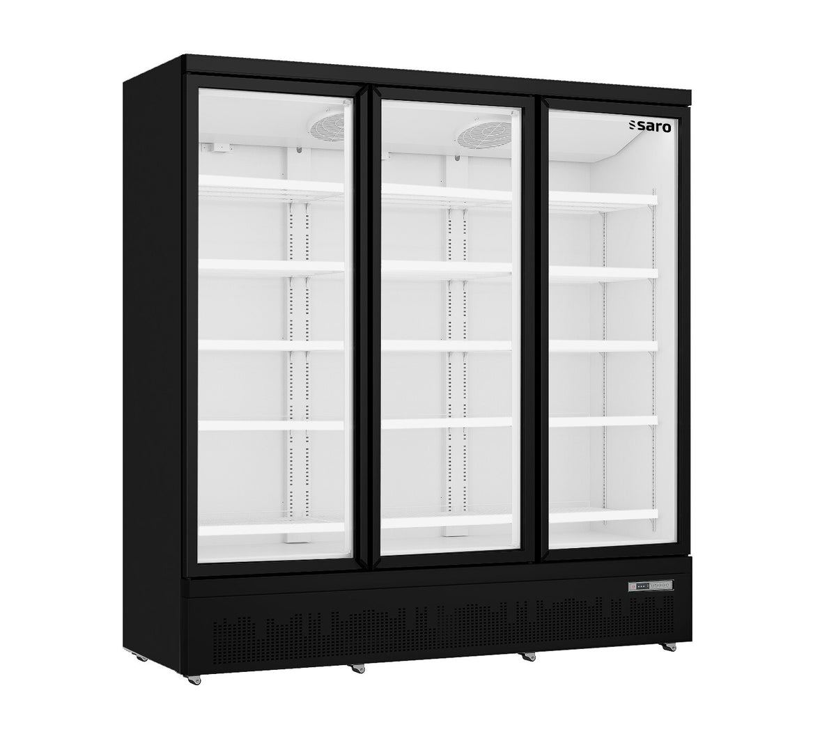 Saro GTK 1530 PRO refrigerator, black glass doors