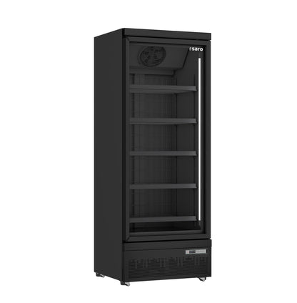 Saro GTK 560 PRO freezer, black glass door