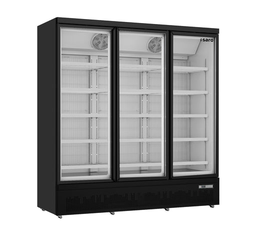 Saro GTK 1480 PRO freezer, black glass doors