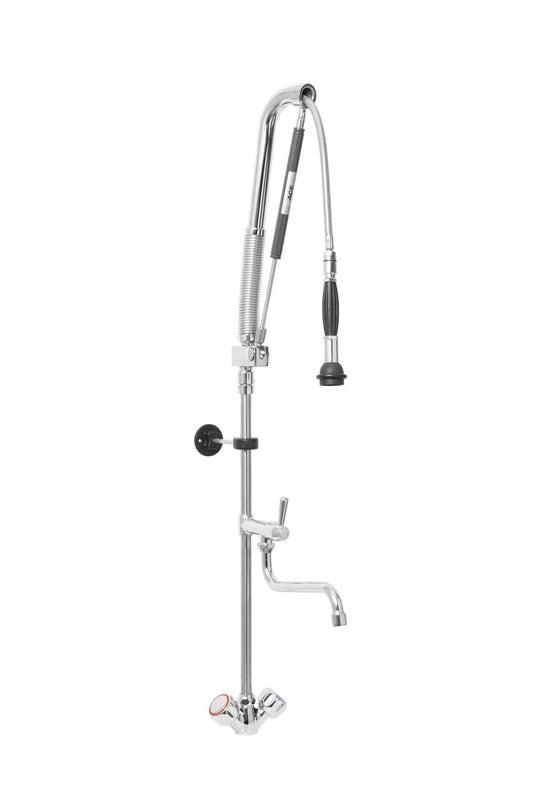 Saro HILDE pre-rinse spray with faucet, wall bracket