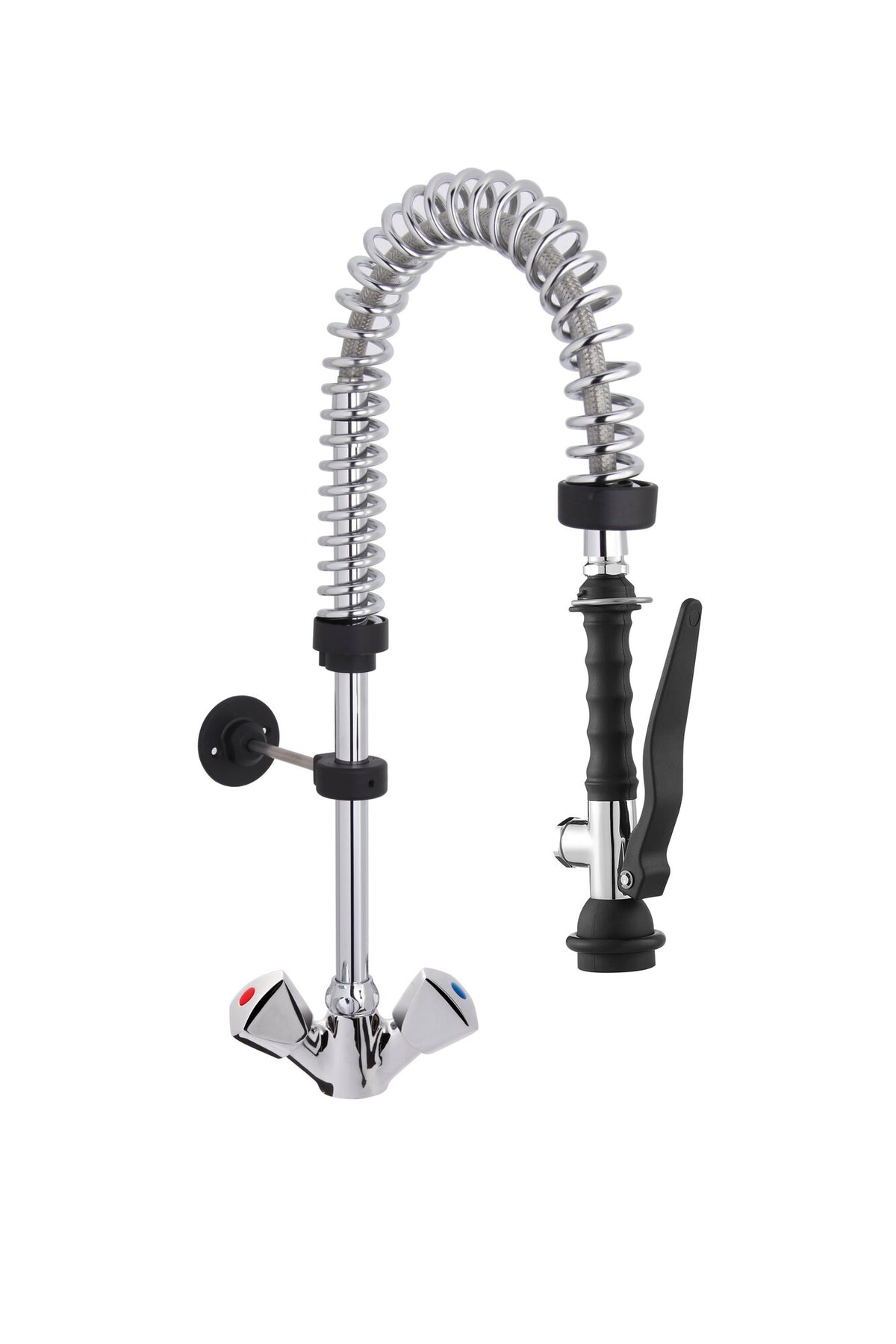 Saro MEGGY pre-rinse spray, black, wall bracket