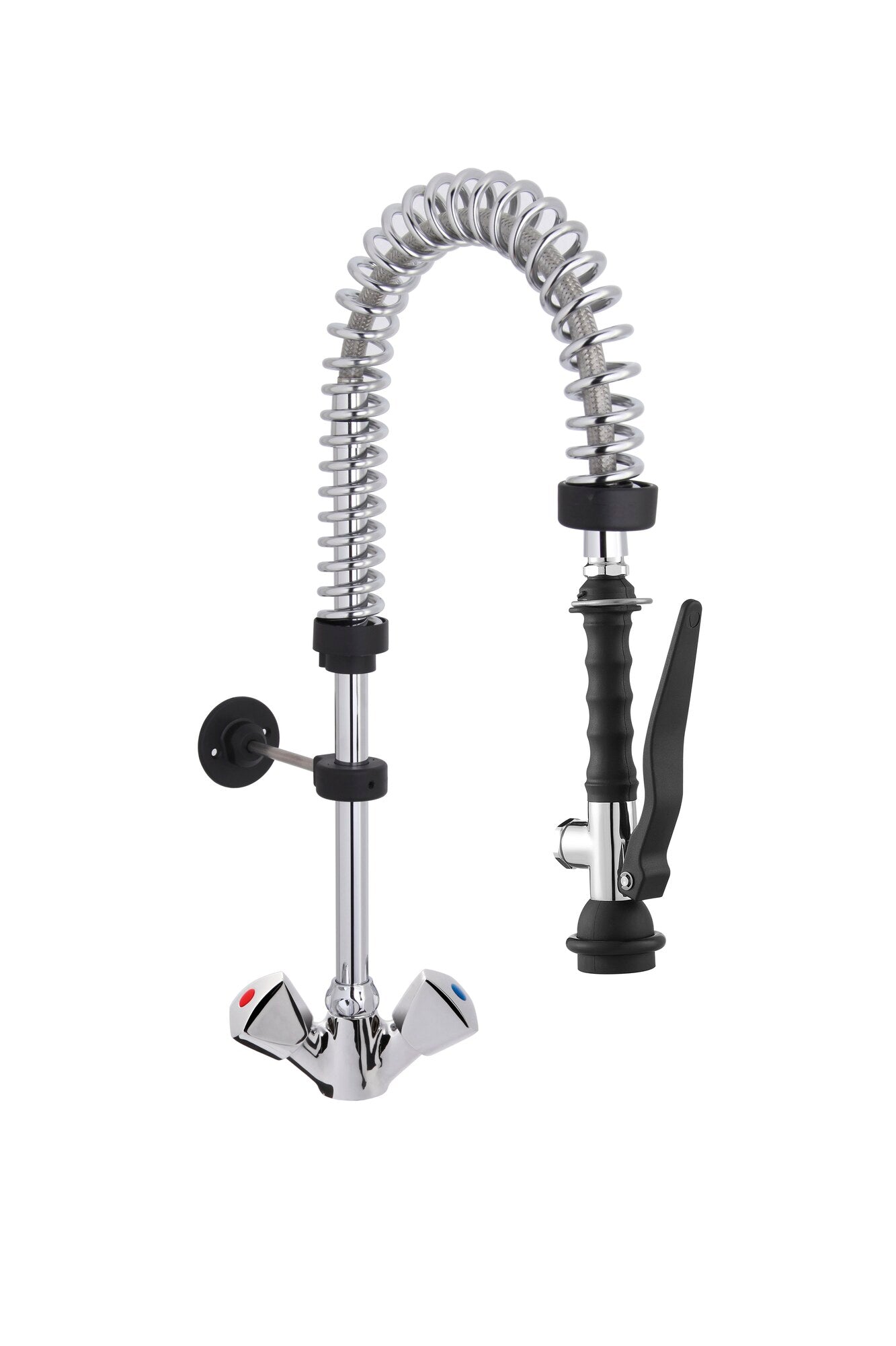 Saro MEGGY pre-rinse spray, black, wall bracket