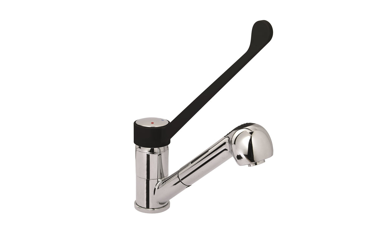 Saro FREYA pull-out mixer tap, extendable lever