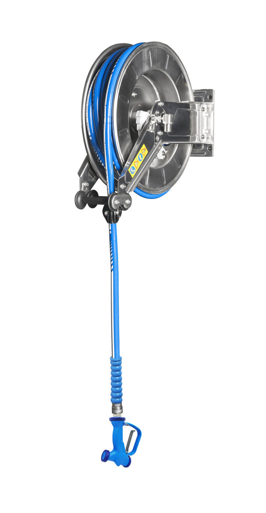 Saro HENNINK hose reel, stainless steel, 10 m hose