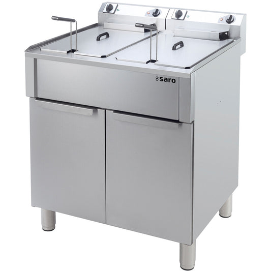 Saro PORTO freestanding twin-tank electric fryer