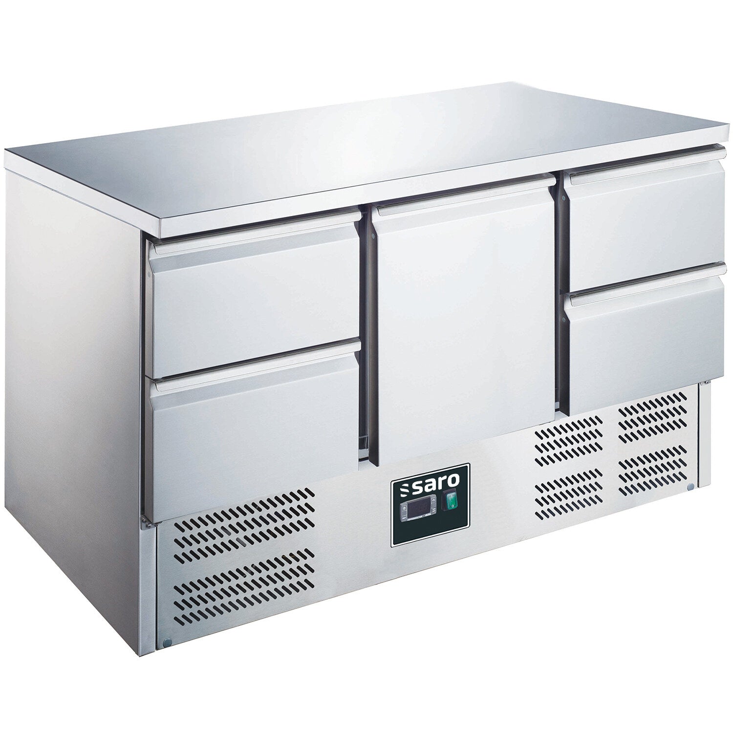 Saro ES 903 S/S TOP 1/4 refrigerated counter, stainless steel