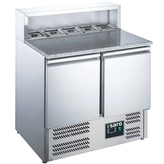 Saro EPS 900 pizza prep table, stainless steel and granite