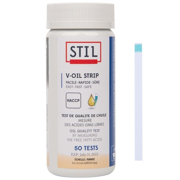 Saro 4853 oil test strip, bottle of 50 strips