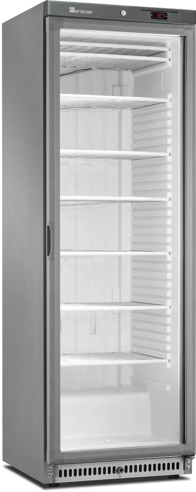 Saro ACE 430 CS A PV freezer, stainless steel glass door
