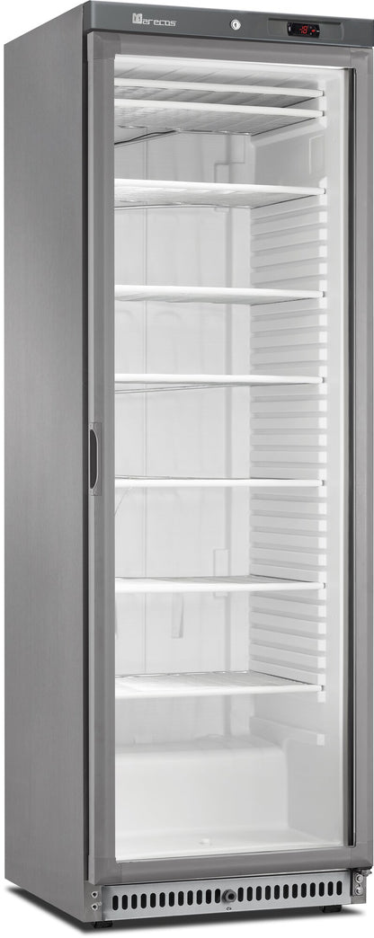 Saro ACE 430 CS A PV freezer, stainless steel glass door