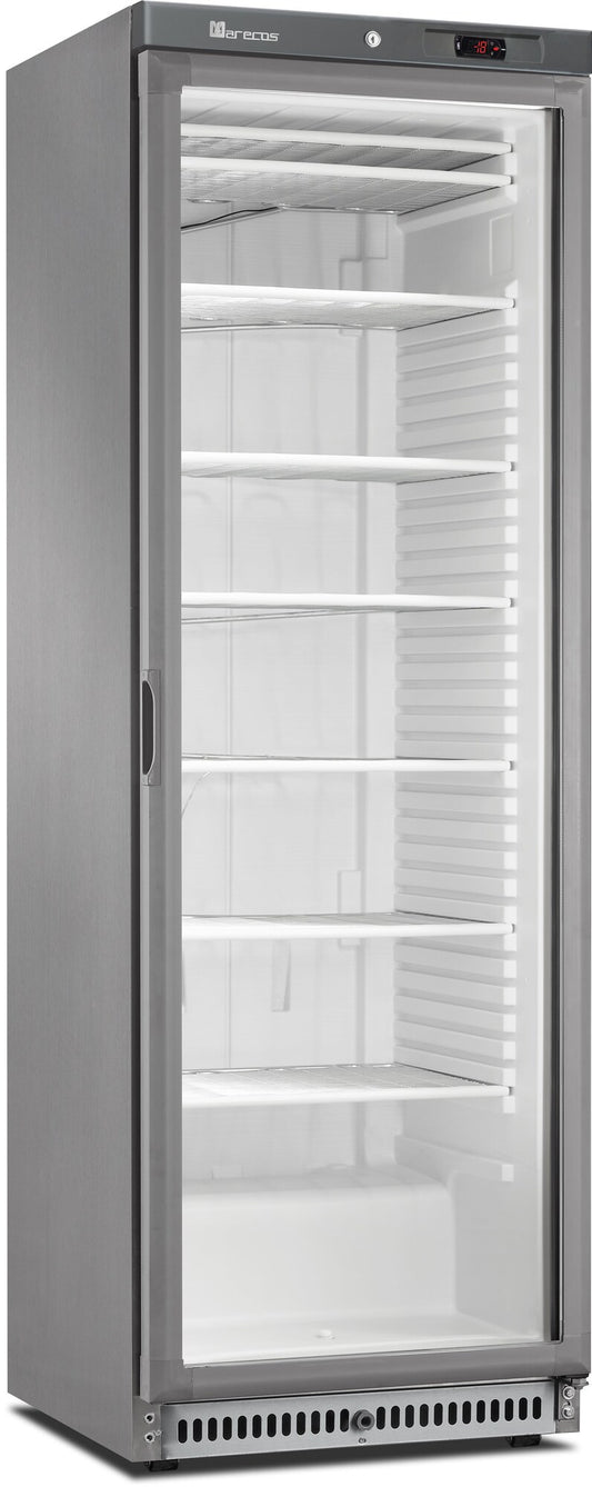 Saro ACE 430 CS A PV freezer, stainless steel glass door