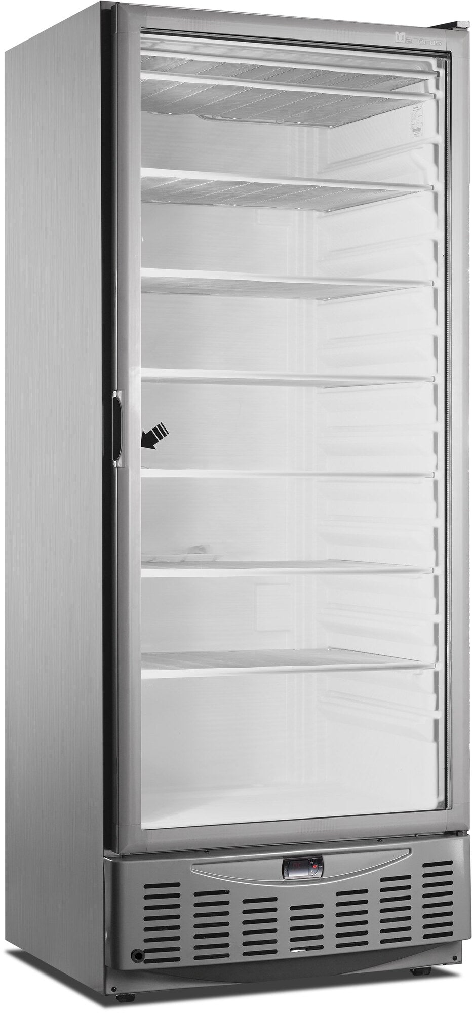 Saro MM5 A N PV freezer, stainless steel glass door
