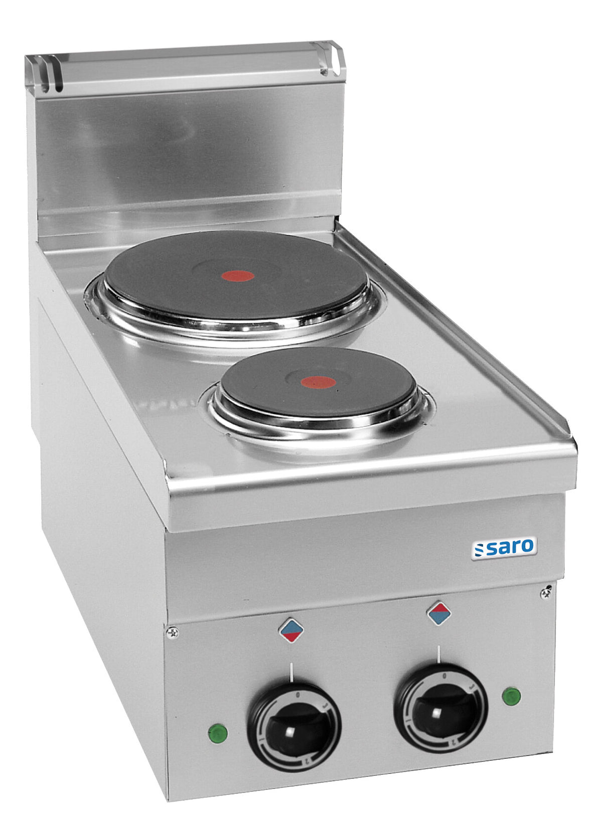 Saro E26 countertop electric range, stainless steel