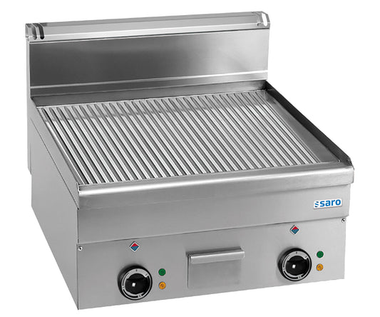 Saro EFT66R electric griddle, ribbed plate