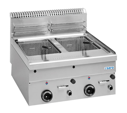 Saro GF66 gas fryer, stainless steel