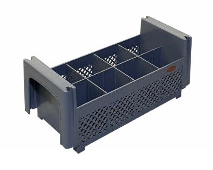 Saro 8-compartment cutlery dishwasher holder, grey