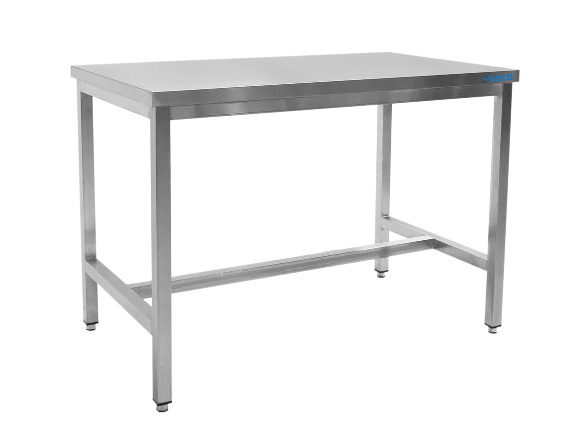 Saro stainless steel table, without under shelf, 2000 x 600 mm
