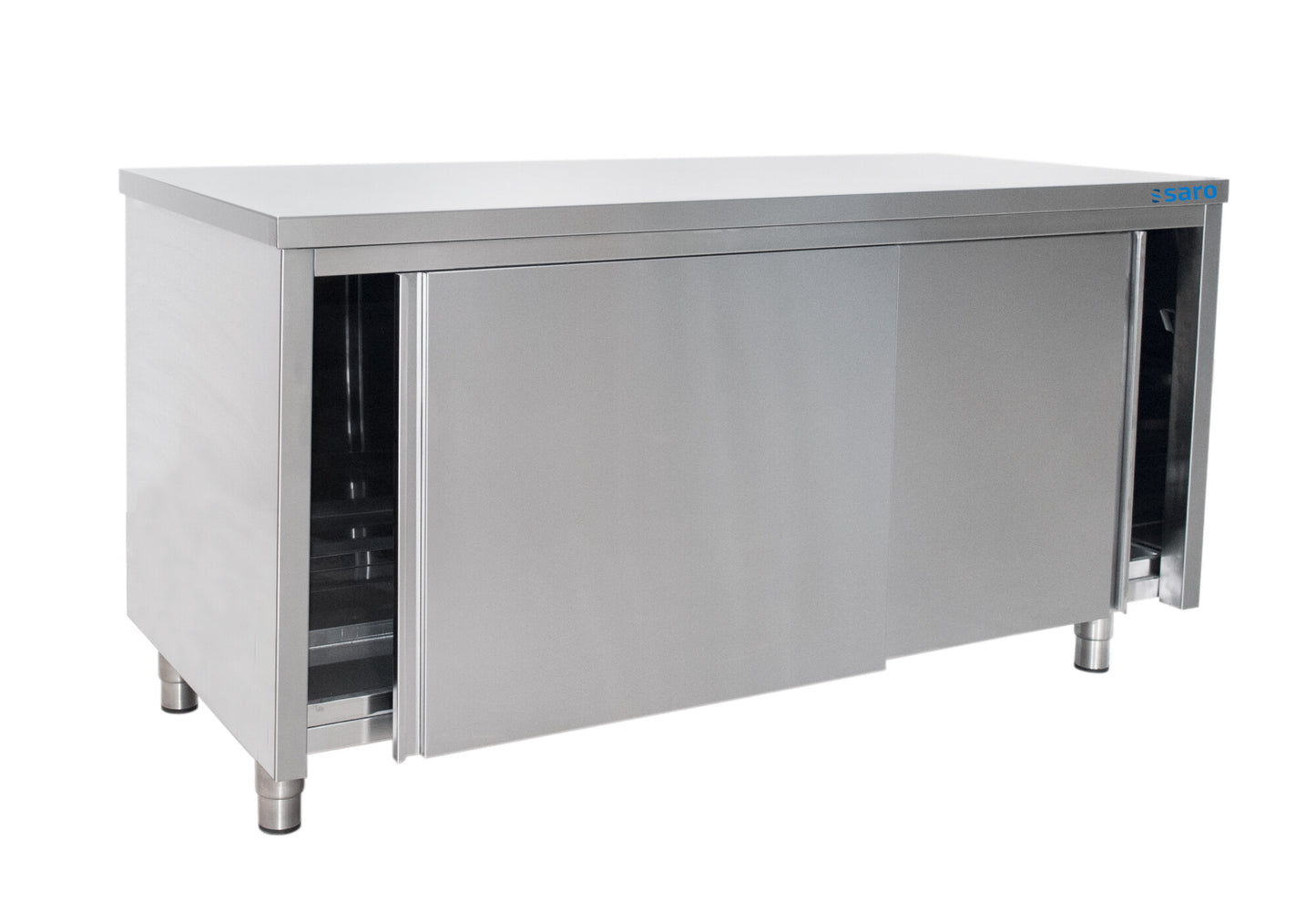 Saro stainless steel cabinet, sliding door, 1400 x 600 mm