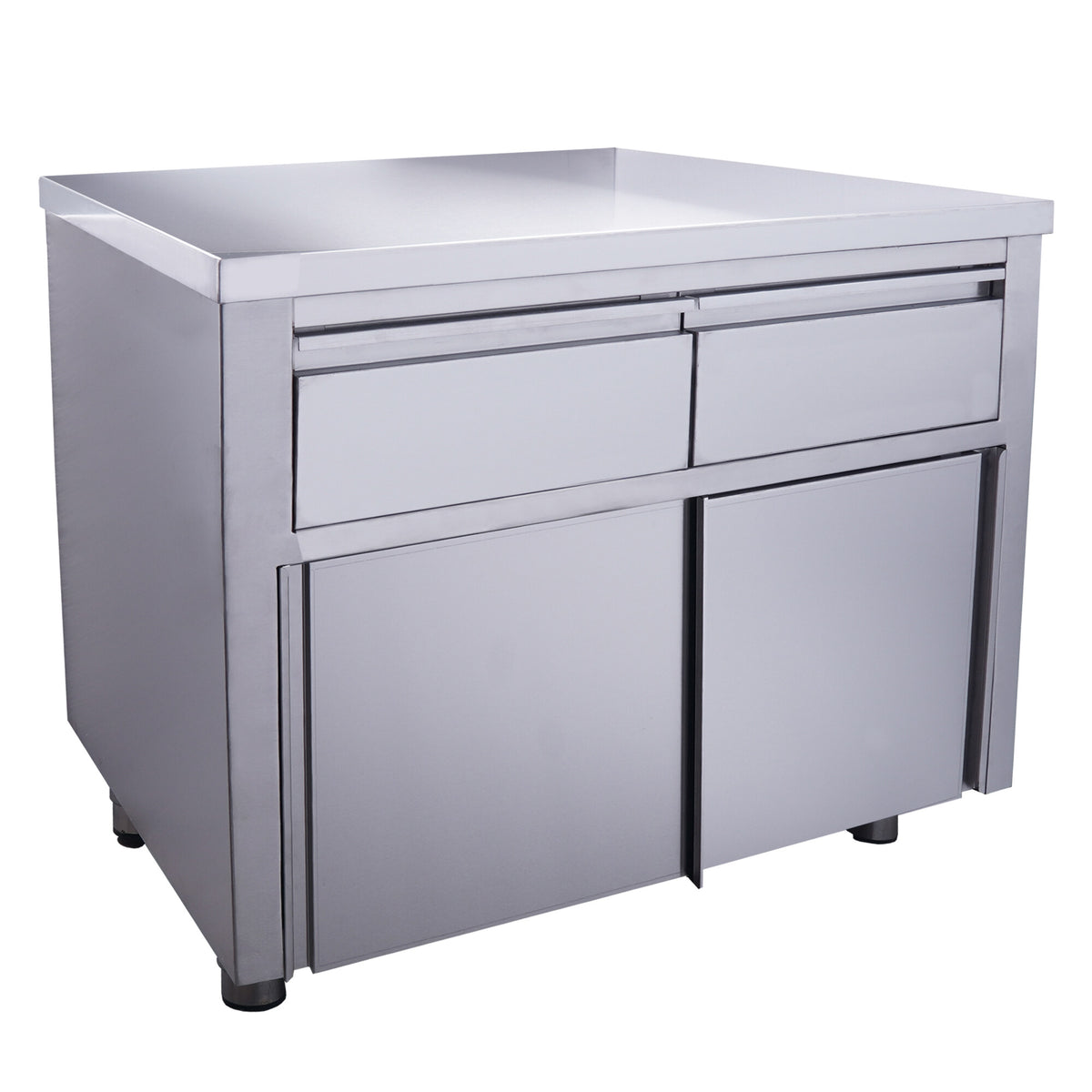 Saro sliding door cabinet, 2 drawers, 1000 x 700 mm