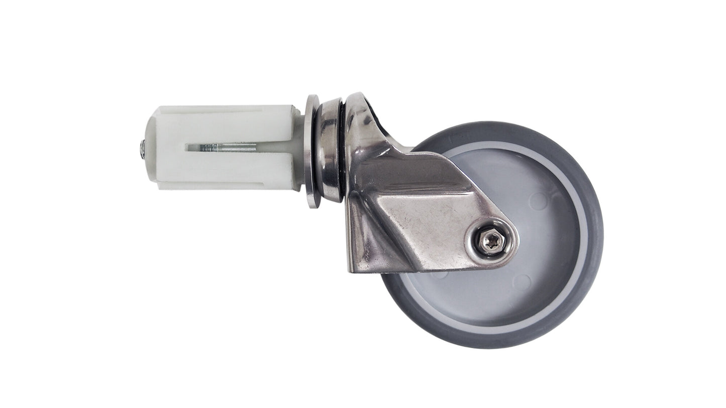 Saro wheel set for tables, unbraked castor