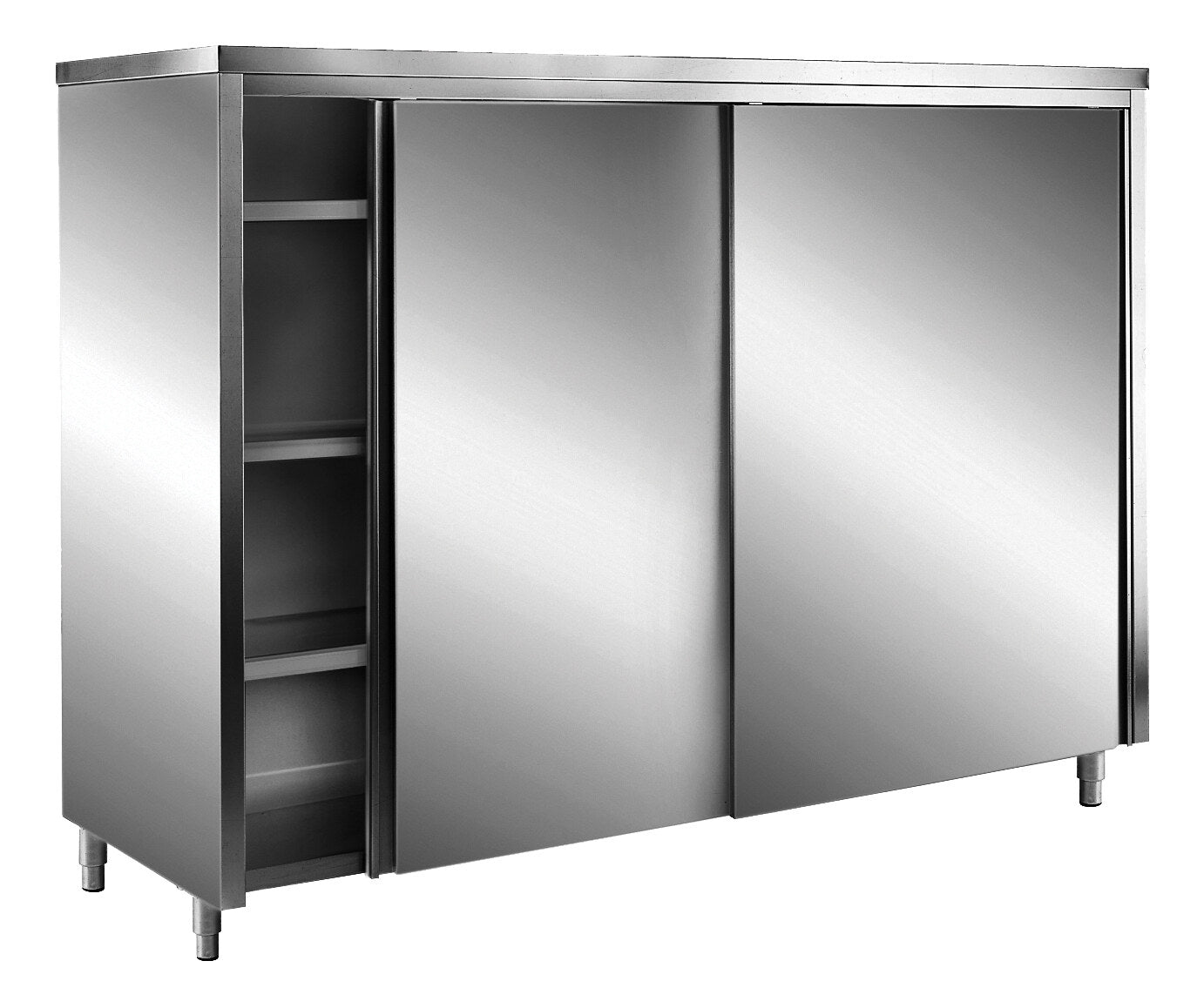 Saro storage cabinet, sliding doors, flat roof