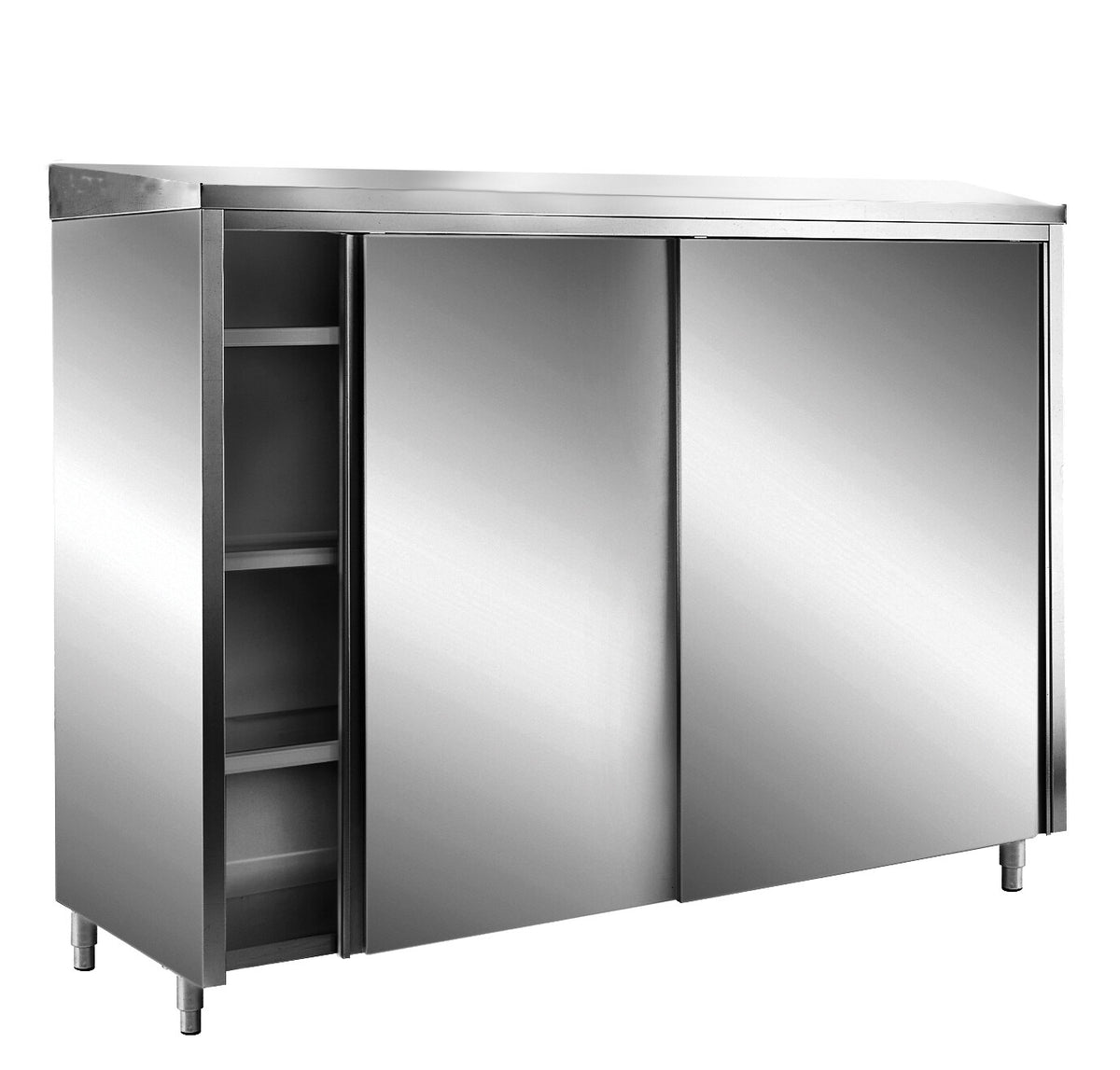Saro storage cabinet, sliding doors, sloping roof