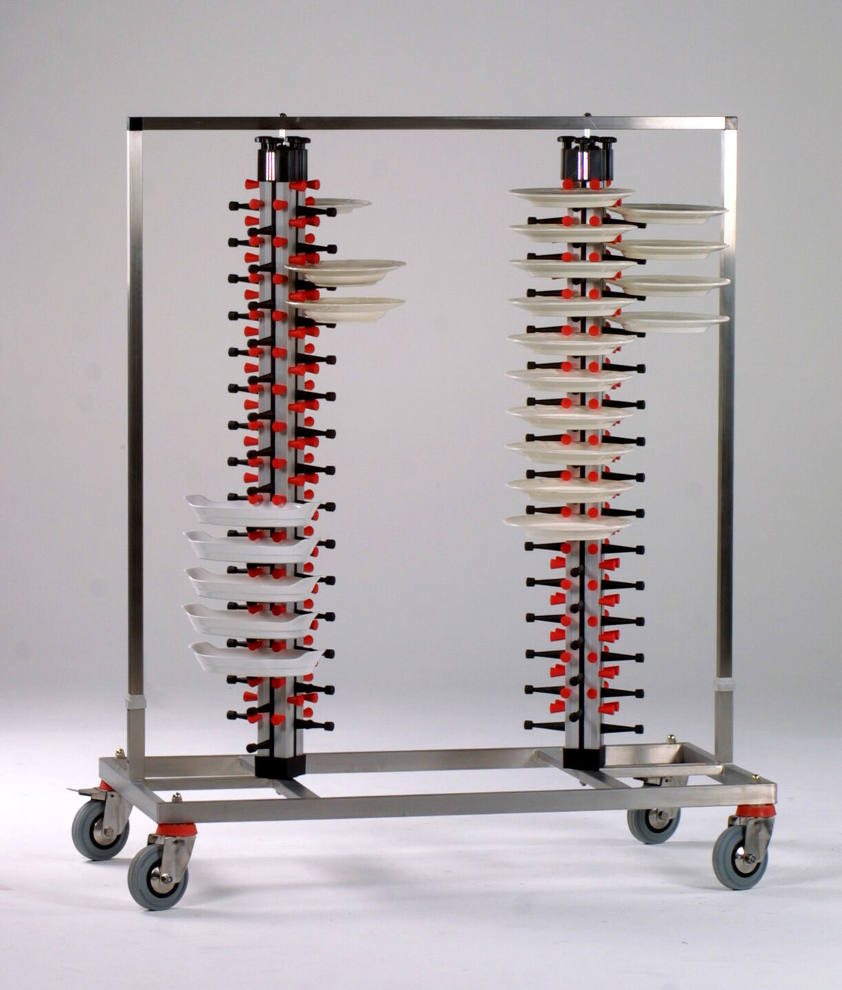Saro TWIN-120 plate stacker, double-column plate rack