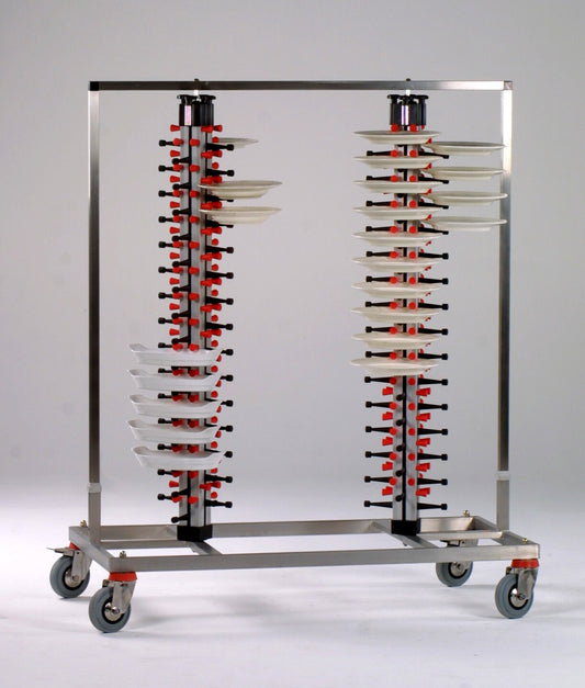 Saro TWIN-120 plate stacker, double-column plate rack